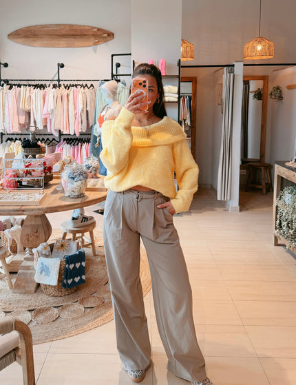Offshoulder Pullover Citrus