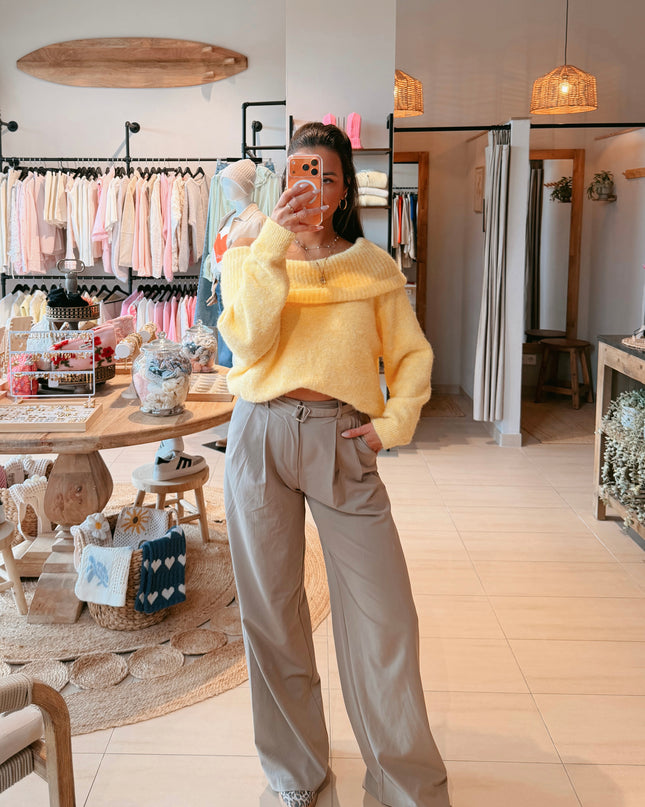 Offshoulder Pullover Citrus