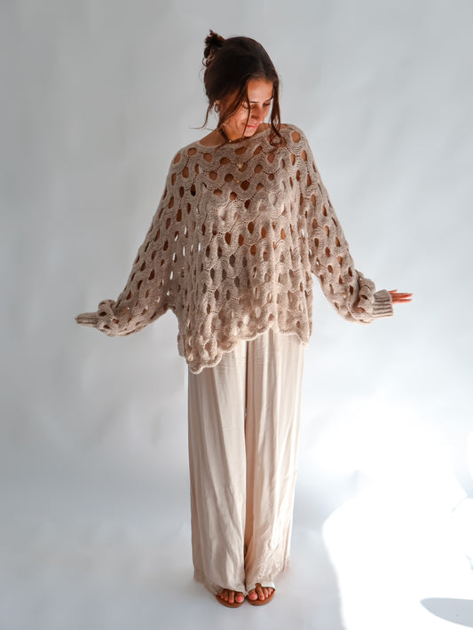 Milla Strickpullover Beige