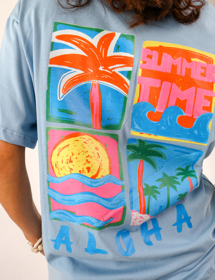 Aloha T-Shirt Hellblau