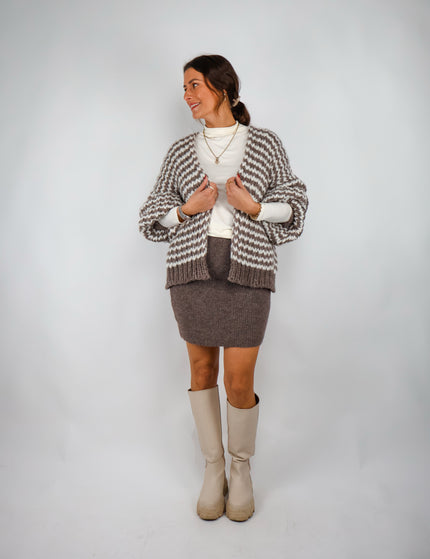 Strickjacke Malia – Marron Cream