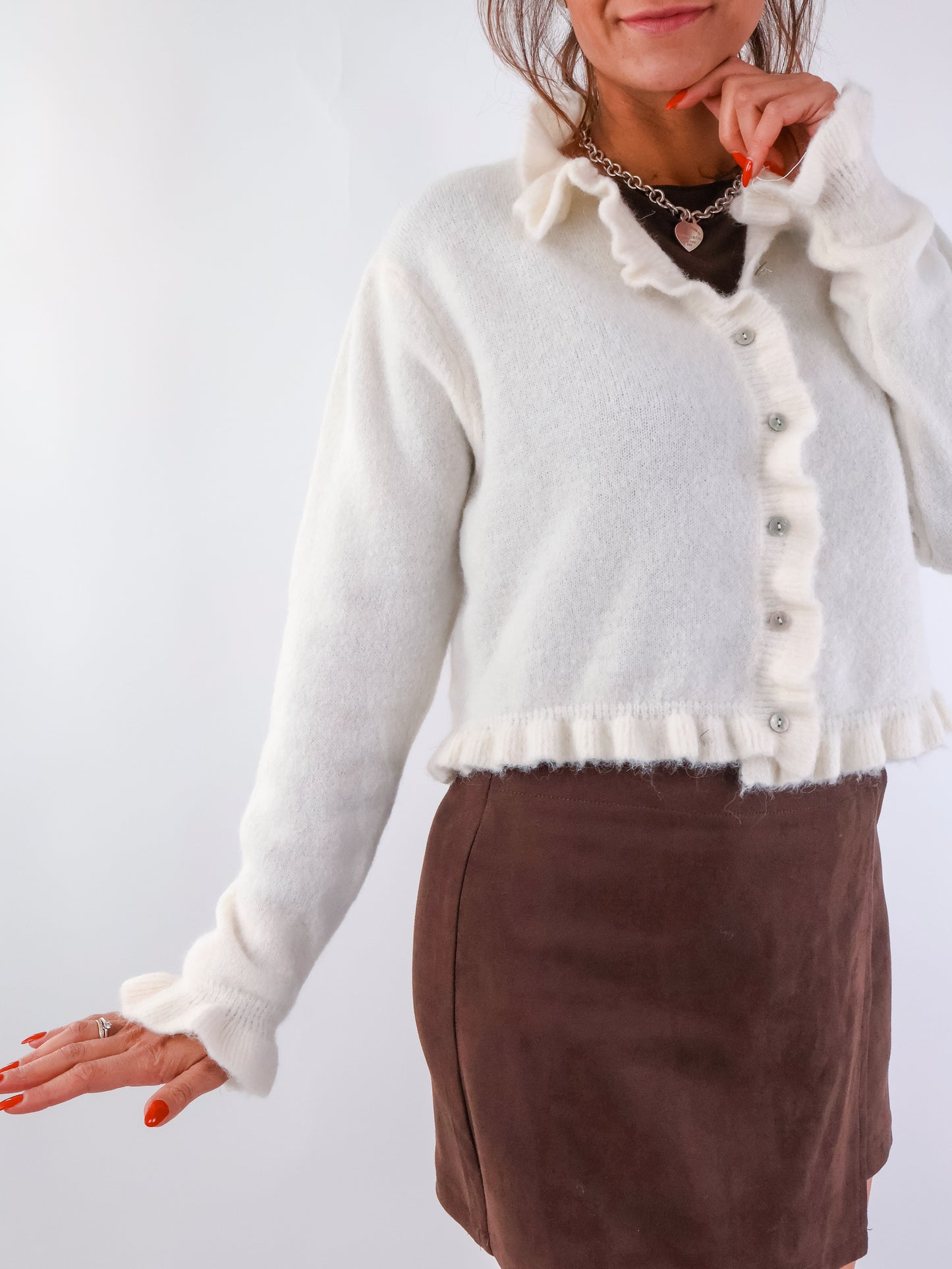 Alicia Strickjacke Creme