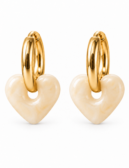 Ohrringe Ivory Heart