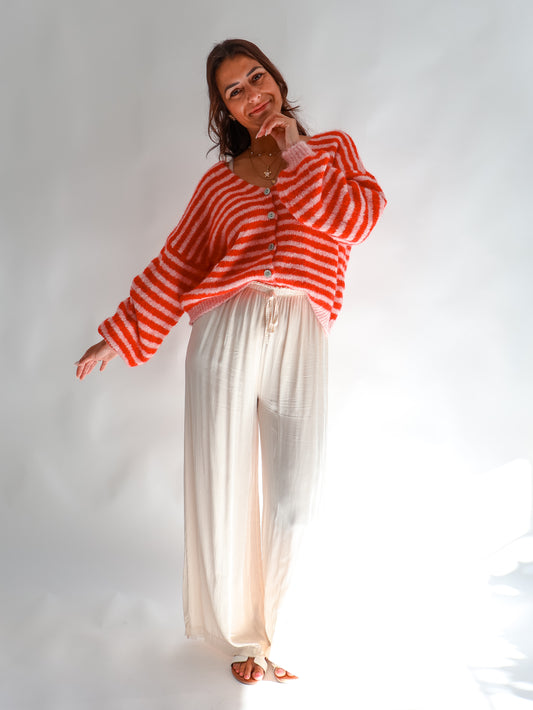 Ariane Strickjacke Rosa-Rot