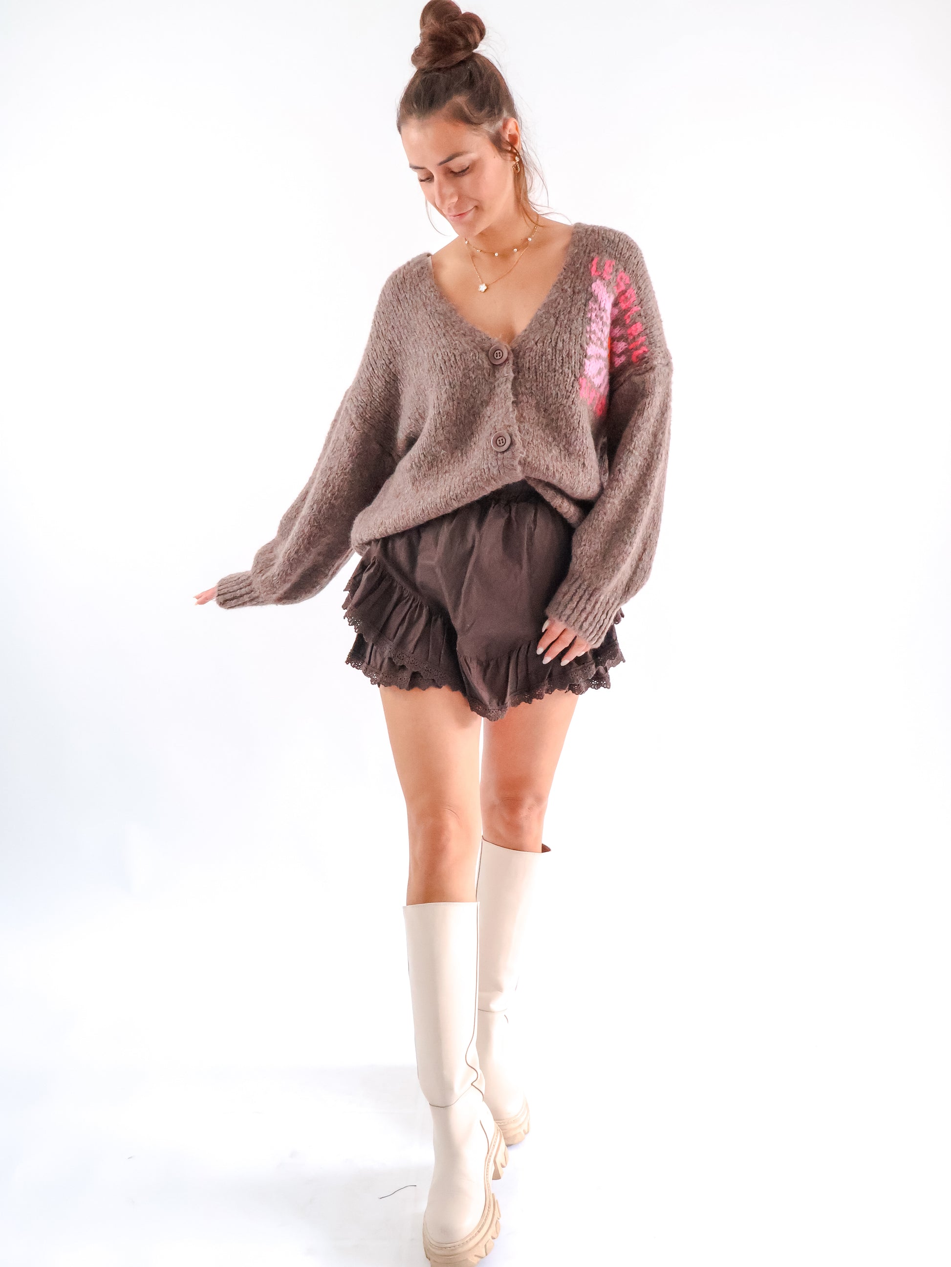 Le Soleil Strickjacke Marron