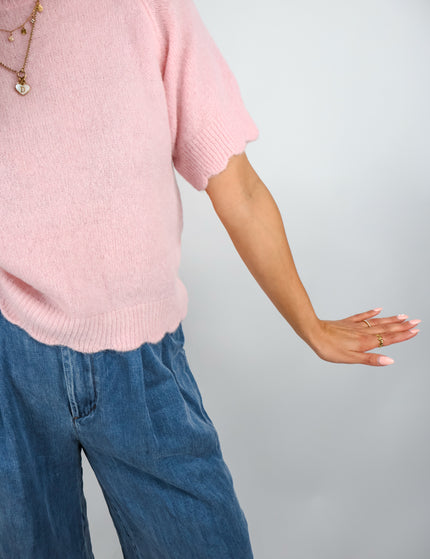 Wave Alpaka Pullover Rose