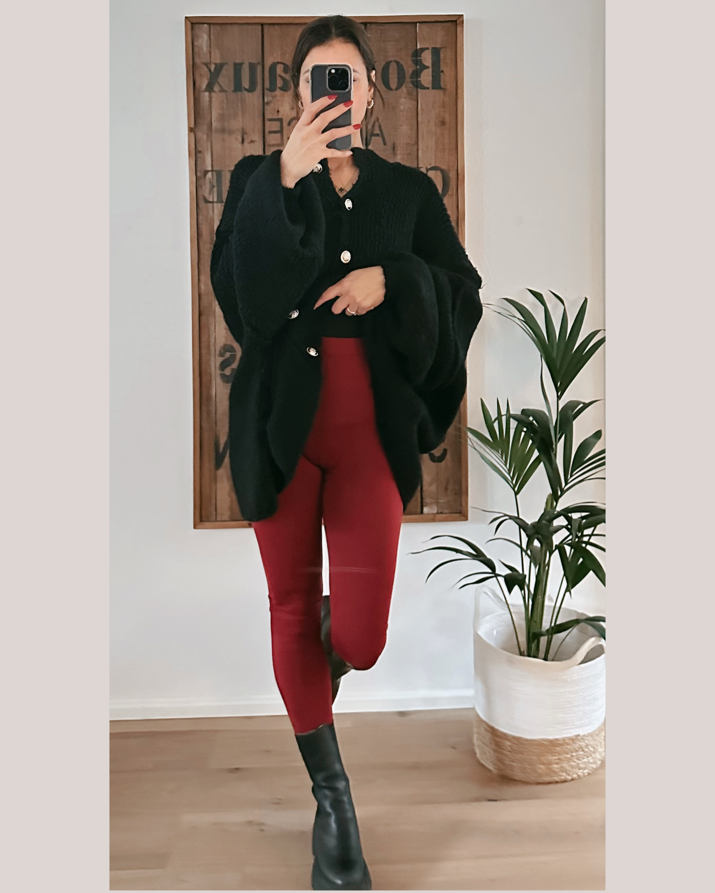 Burgunder Leggings
