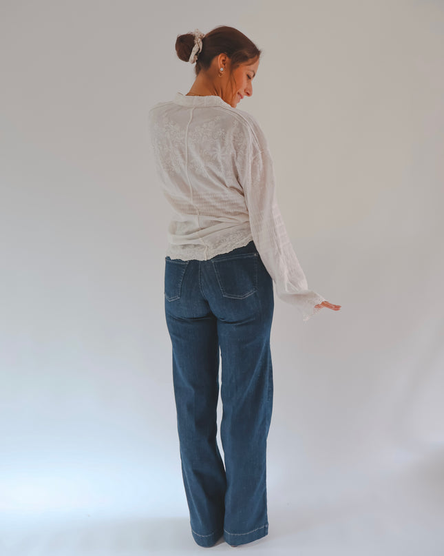 Mac Wide Leg Dream Hose authentisch