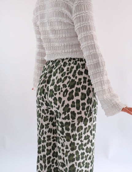 Musselin Hose Leo Olive