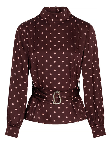 Studio Amaya Selya Bluse Bordeaux