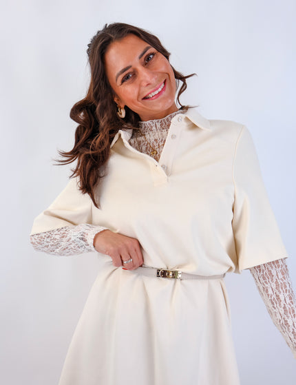 Polo Dress Creme