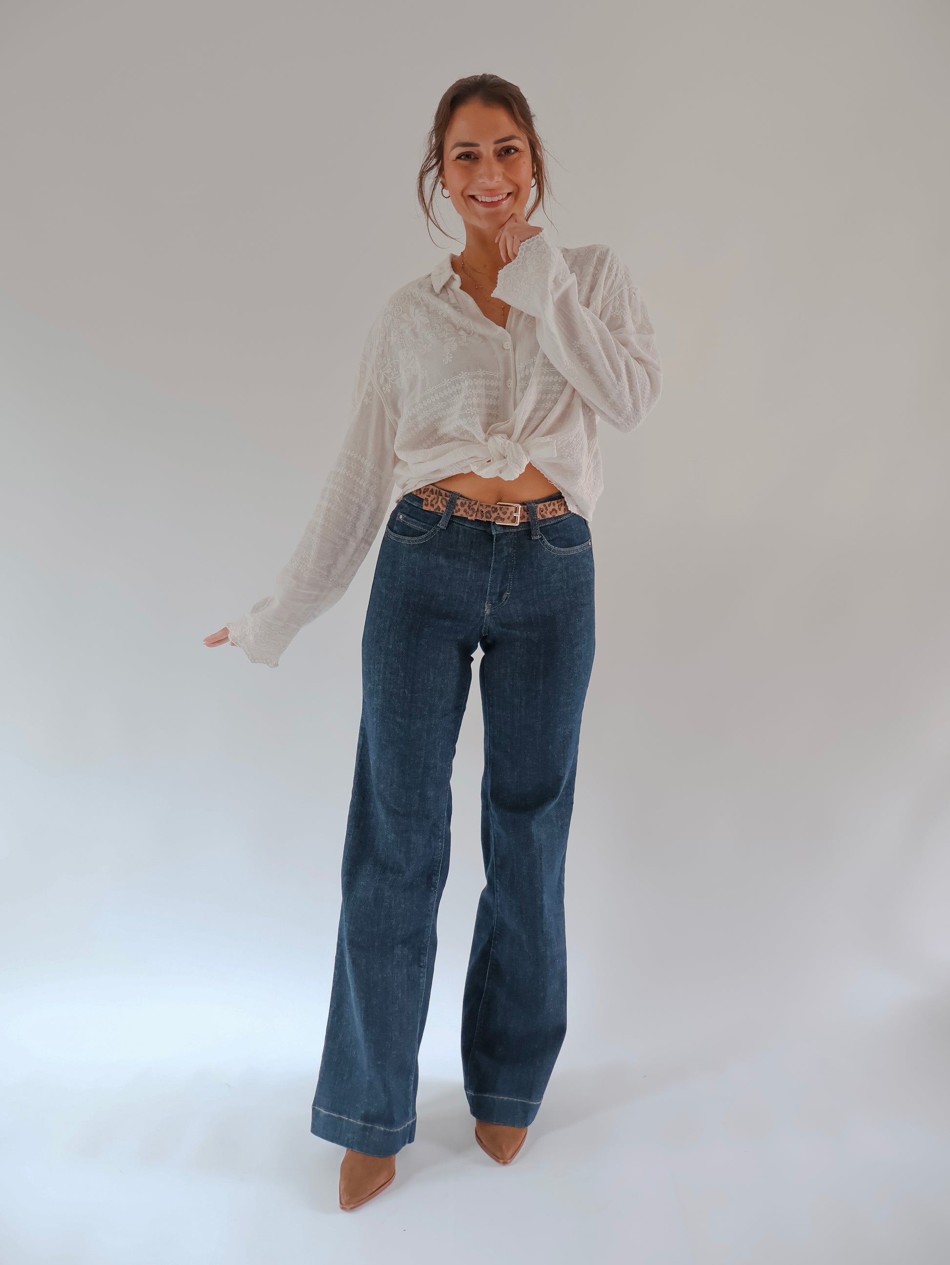 Mac Wide Leg Dream Hose authentisch