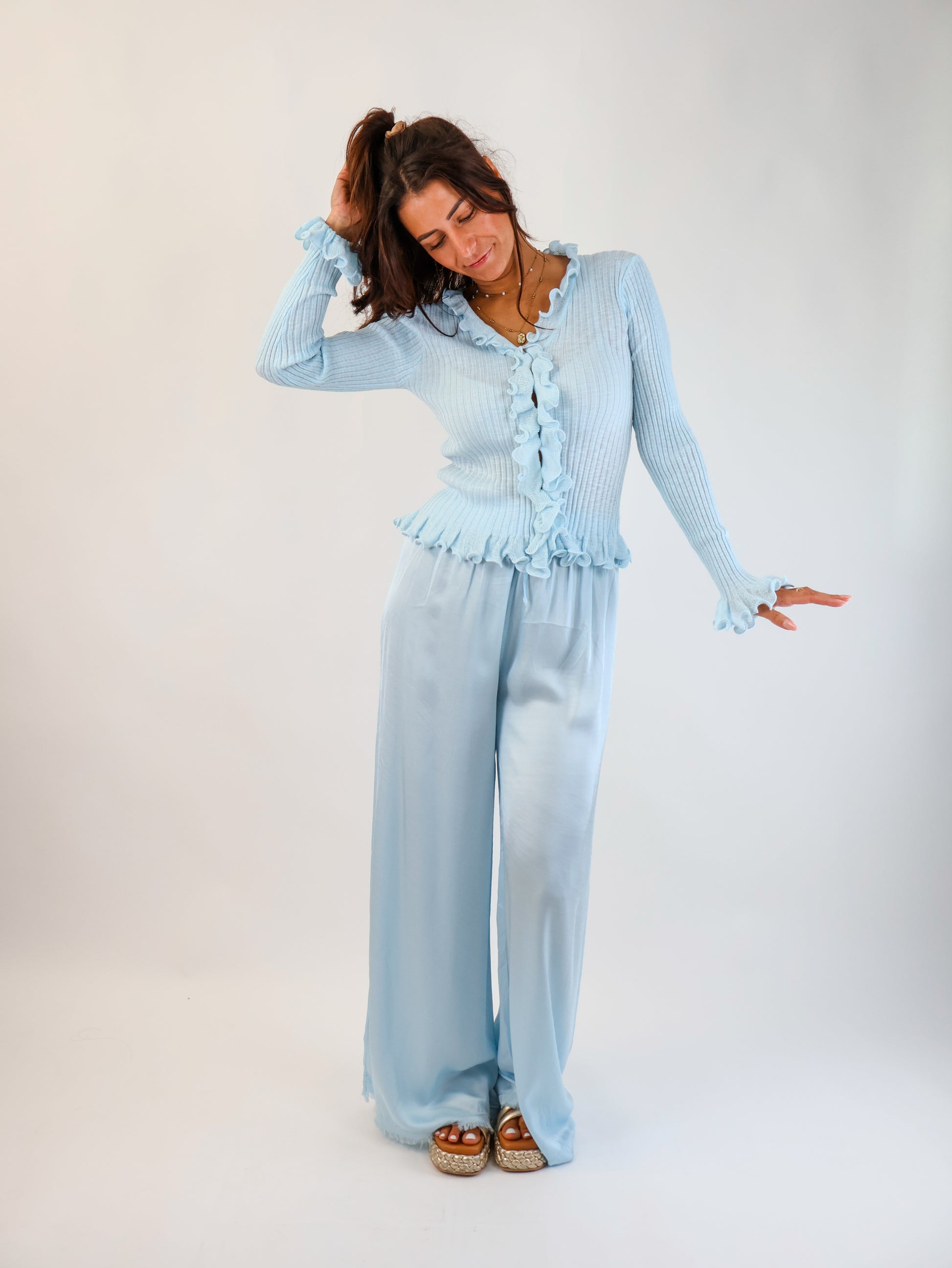 Charlot Strickjacke Hellblau
