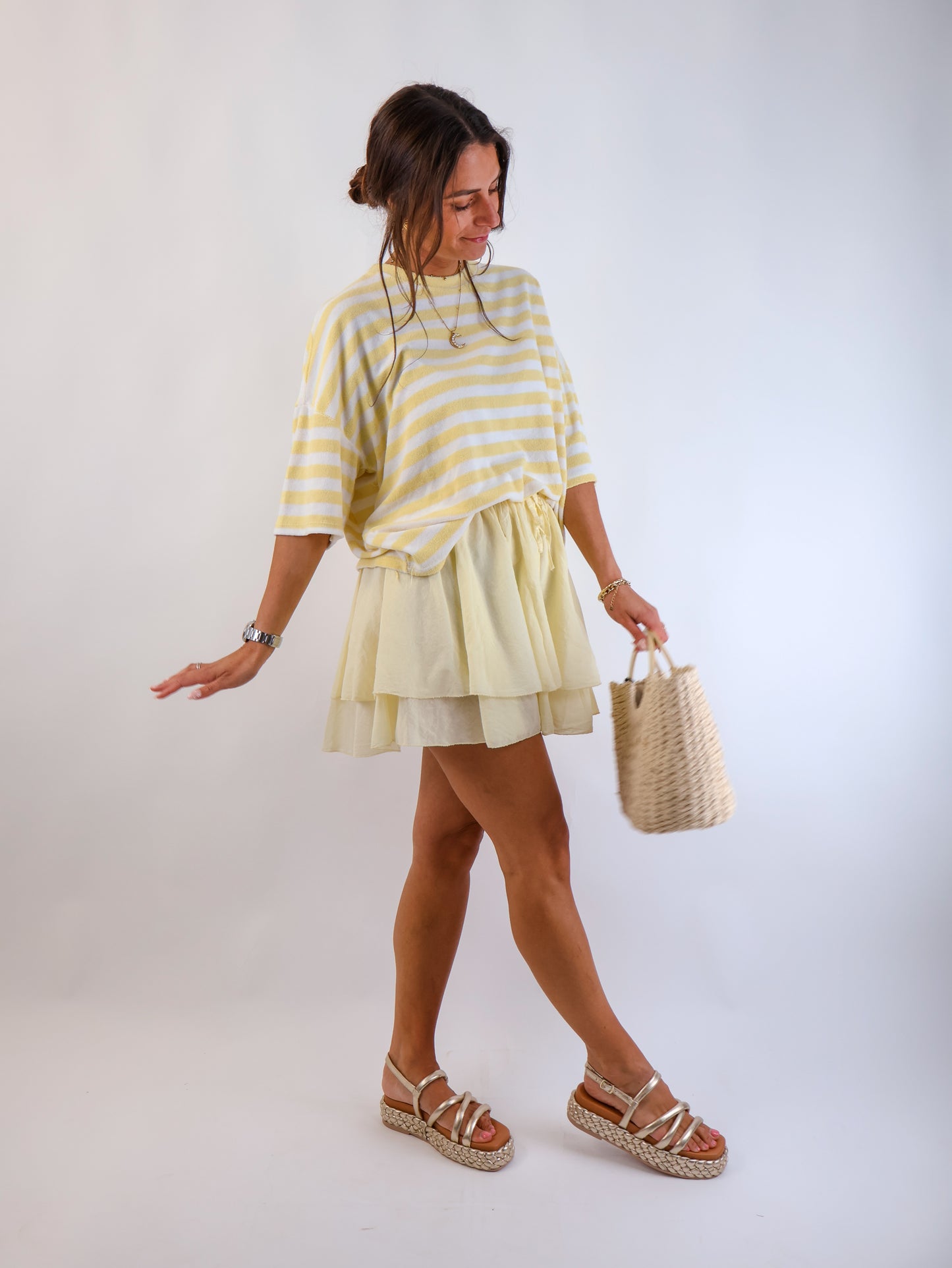 Stripes Oversize Shirt Citrus