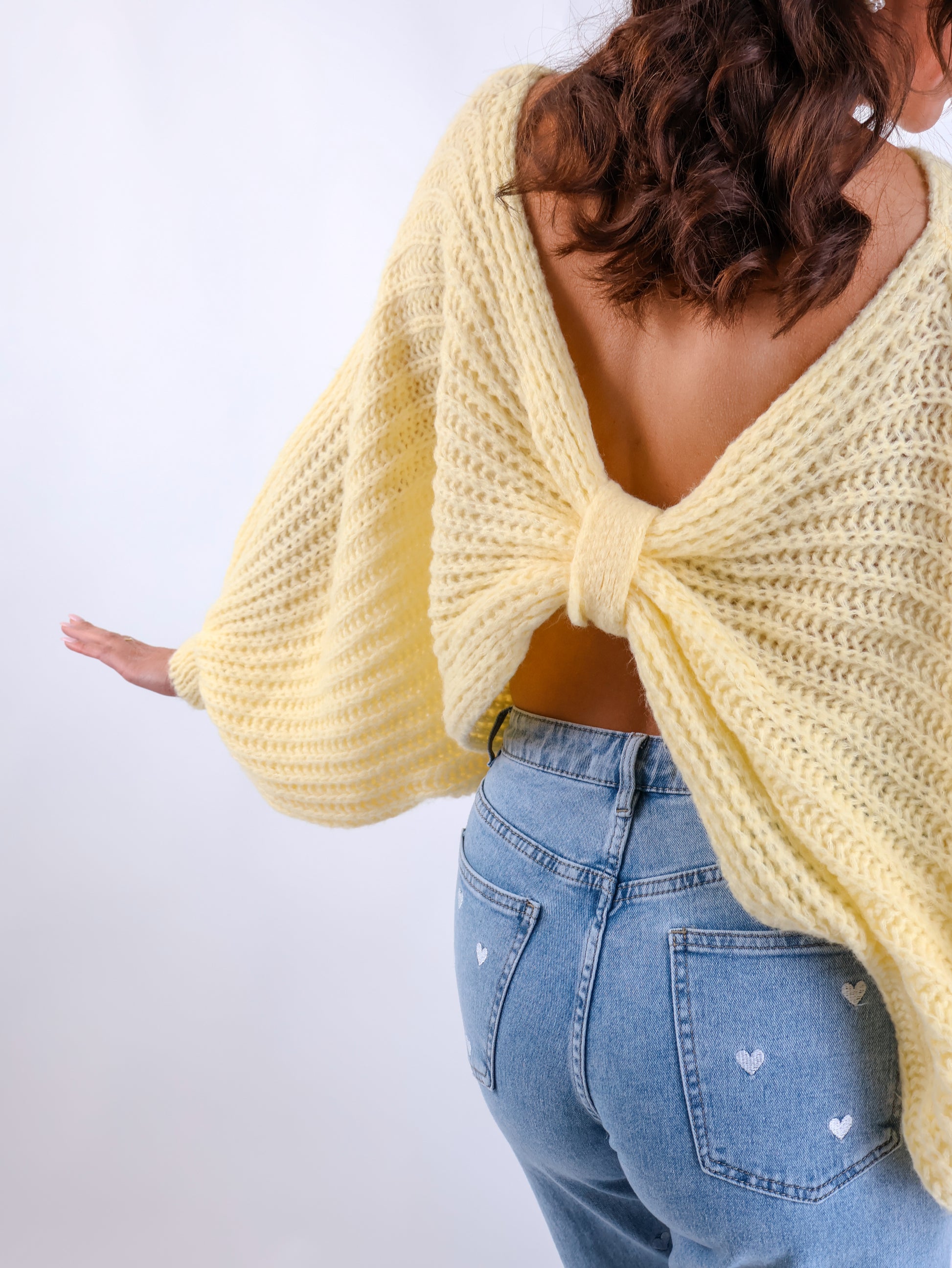 Strickponcho Citrus