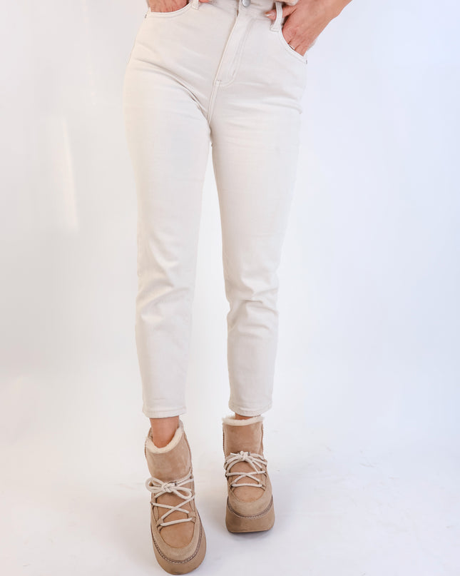Mom Jeans Creme