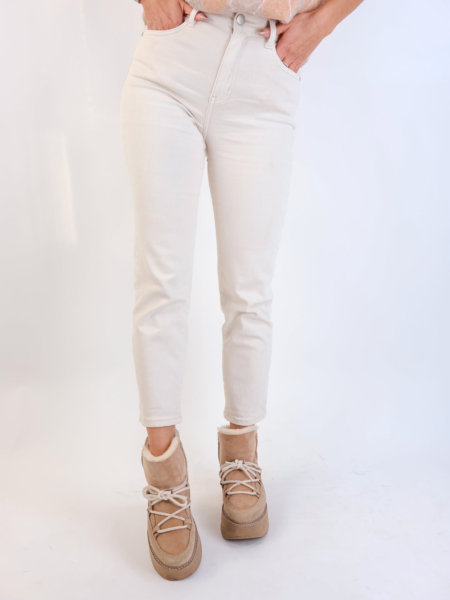 Mom Jeans Creme
