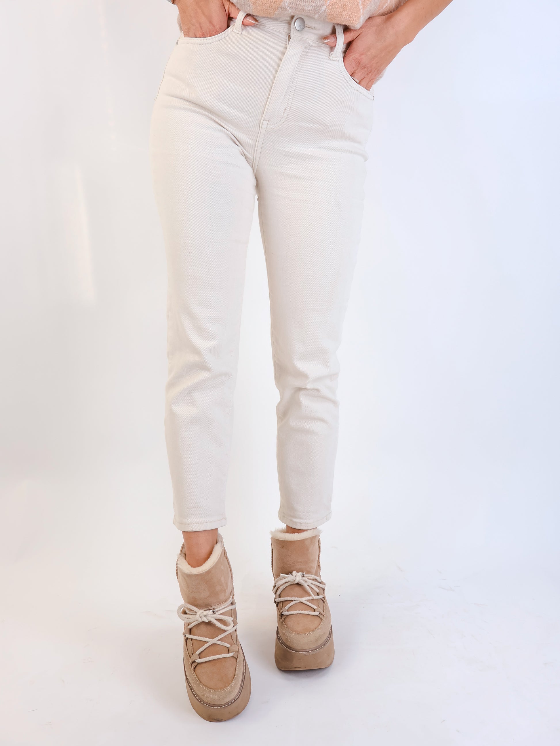 Mom Jeans Creme
