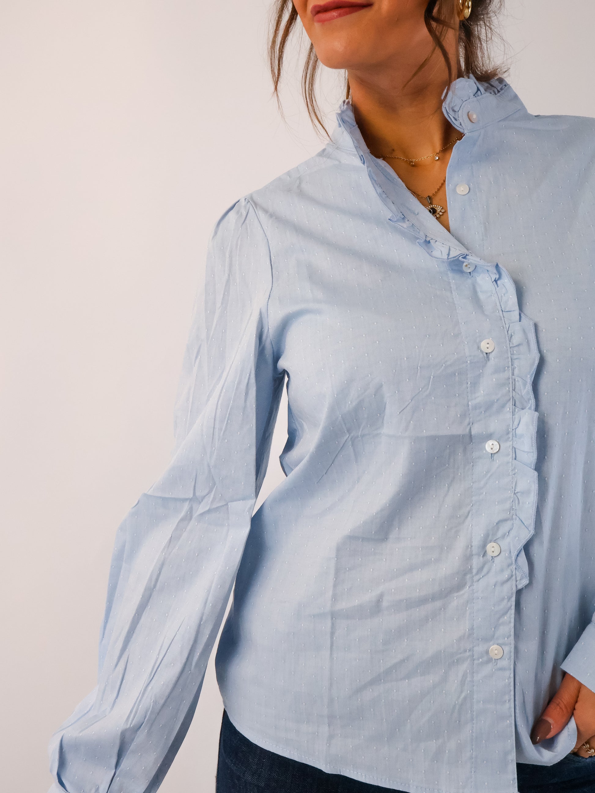 Elli Baumwollbluse Sky