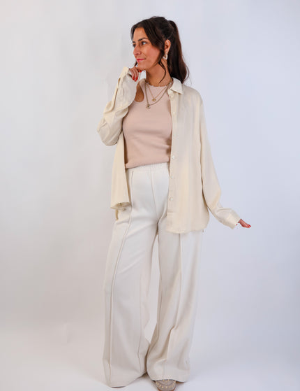 Seidenbluse Creme