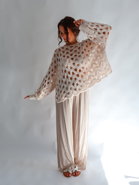 Milla Strickpullover Creme