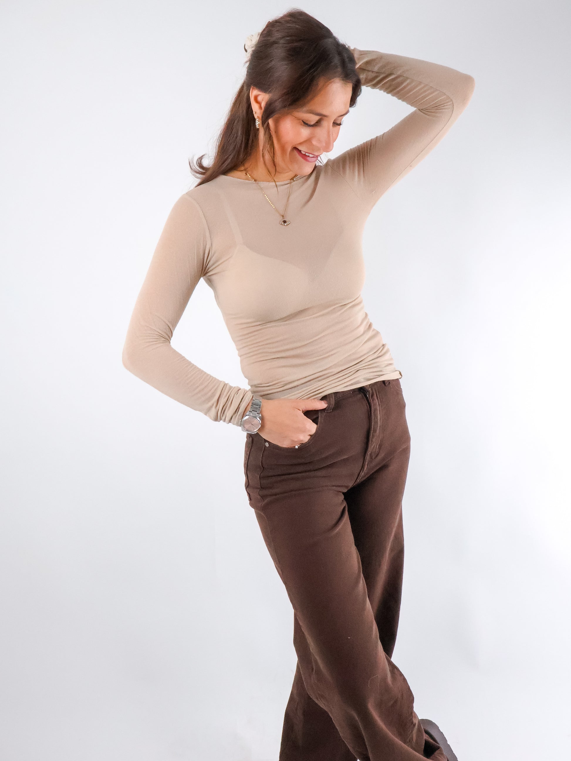 Cashmere Longsleeve Beige