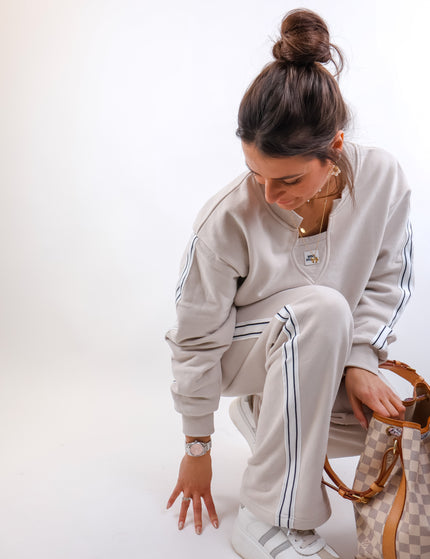 Smith&Soul Sweatpants with side Stripes Sand
