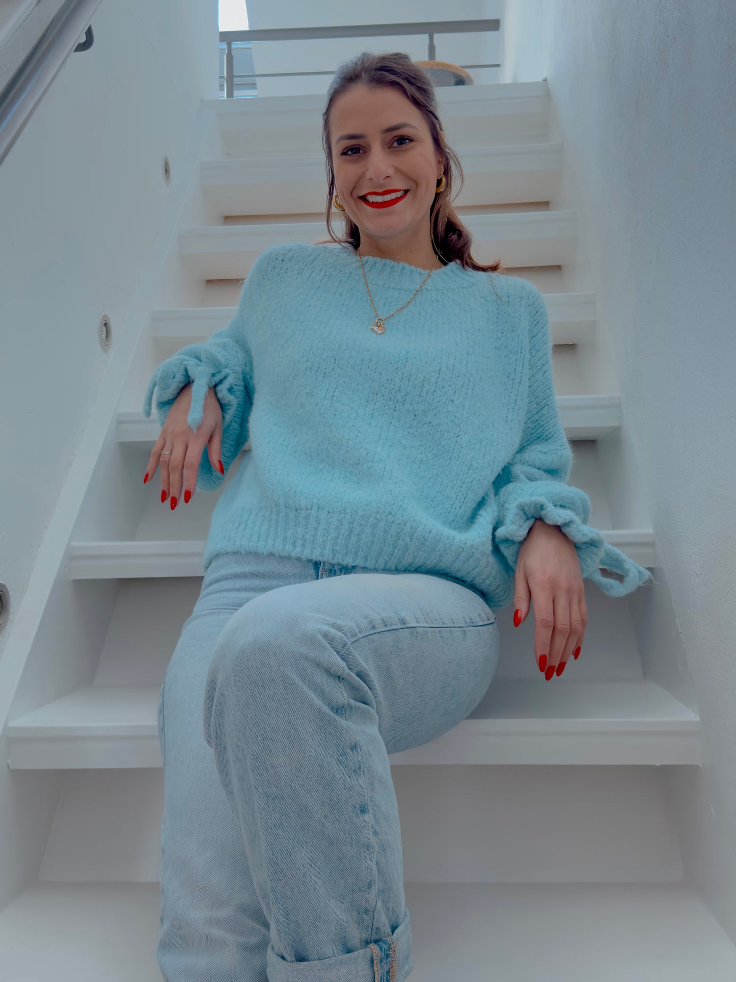 Marlene Pullover Hellblau