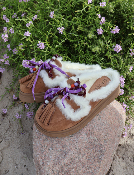 DWRS NOVA suede - Loafers | Cognac / Off white