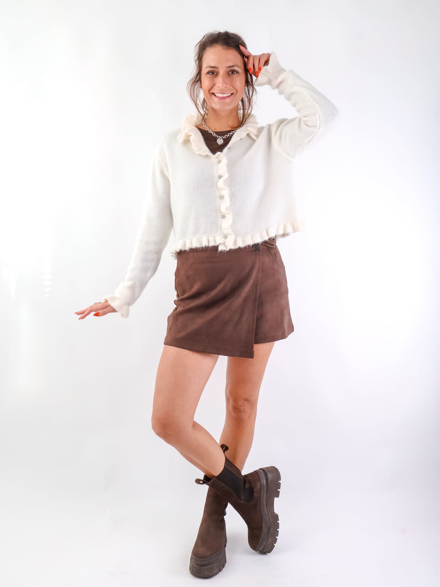 Alicia Strickjacke Creme