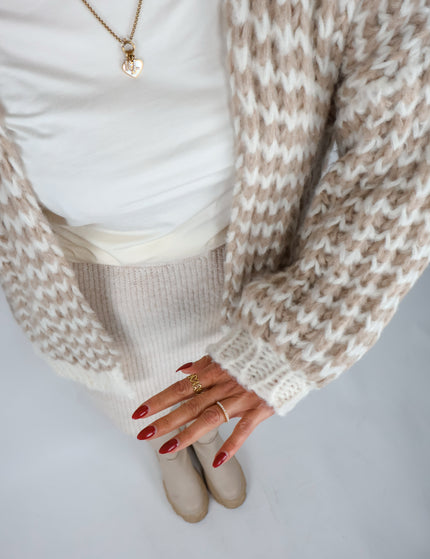 Strickjacke Malia – Beige Cream