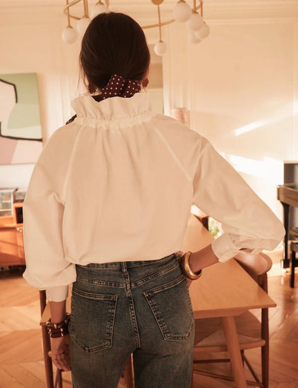 Bow Bluse Weiß
