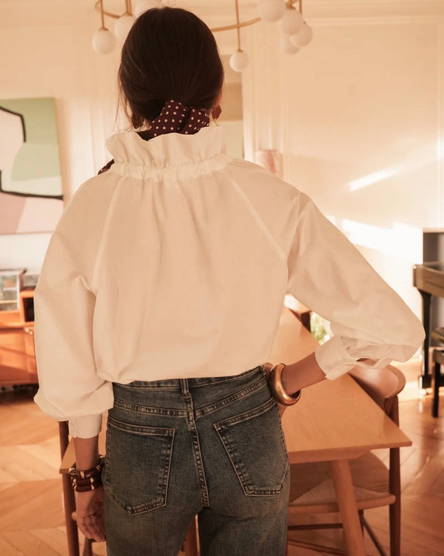 Bow Bluse Weiß