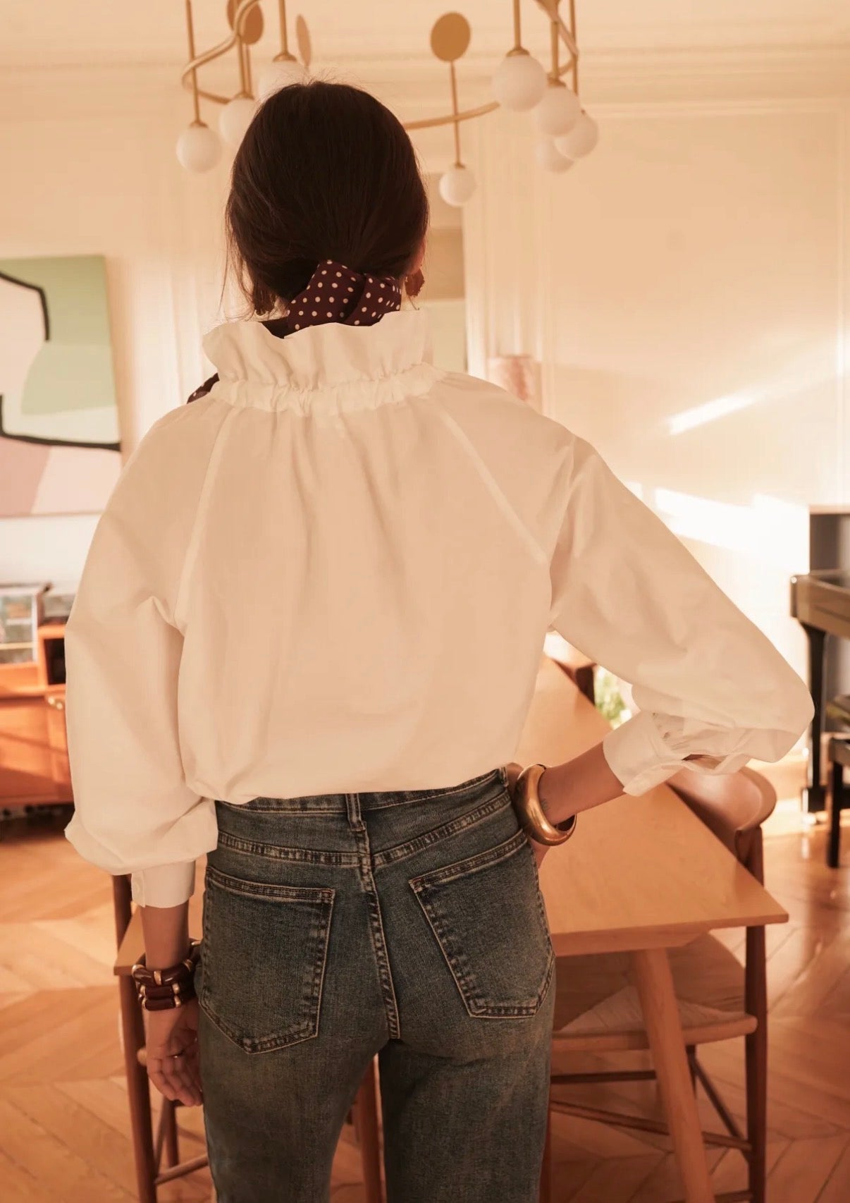 Bow Bluse Weiß