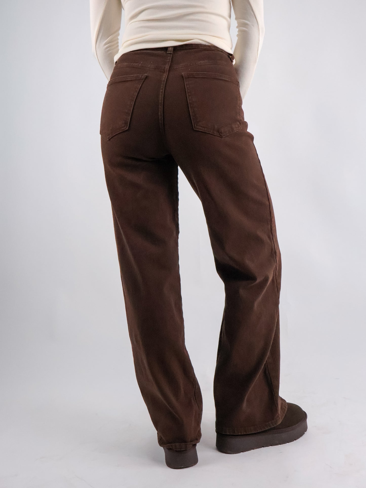 Wideleg Jeans Coffee