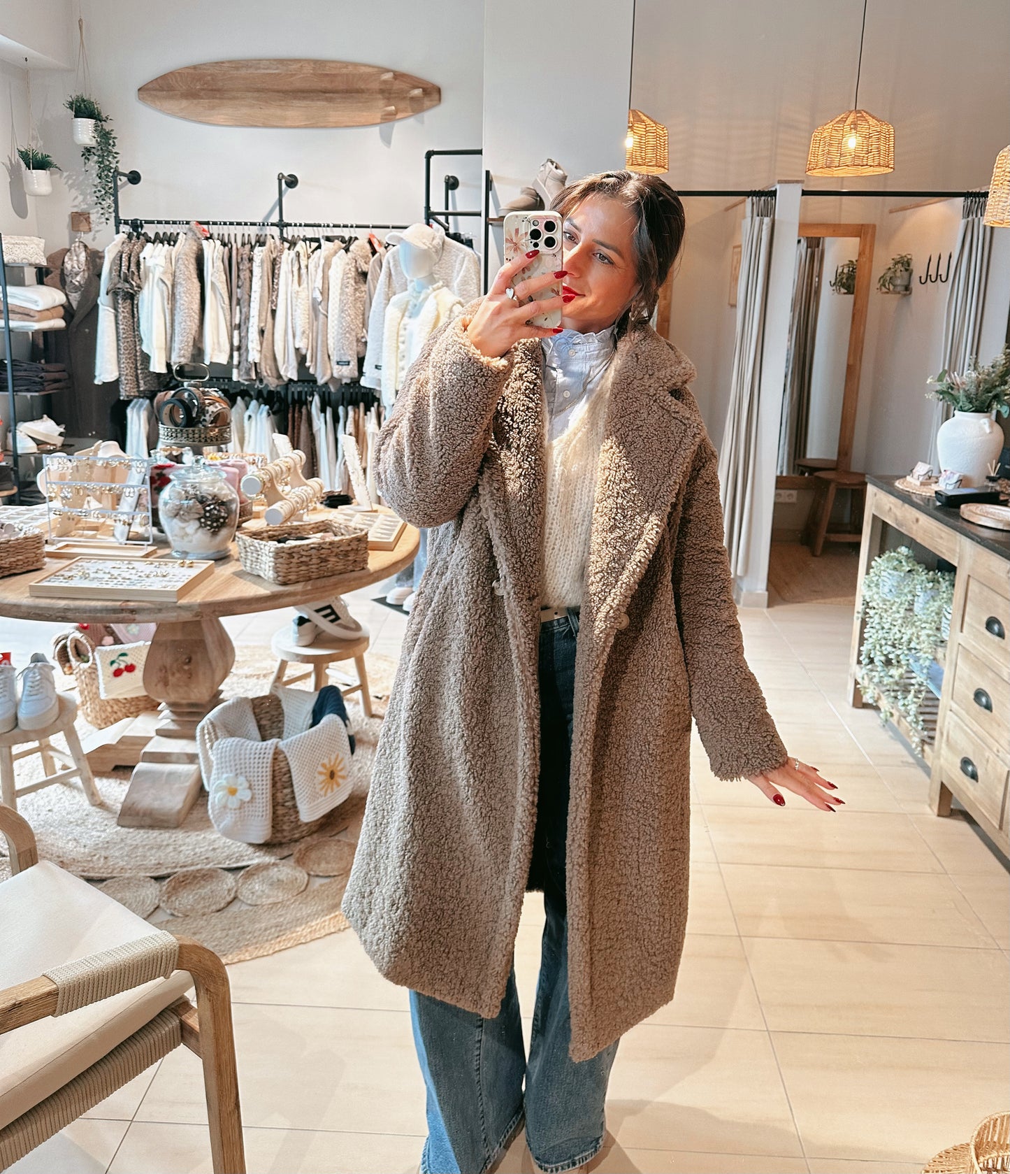 Rino & Pelle Elicia Teddy Coat Toffee