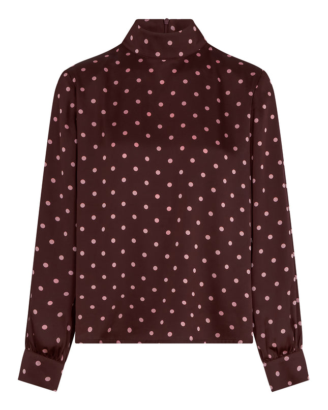 Studio Amaya Selya Bluse Bordeaux