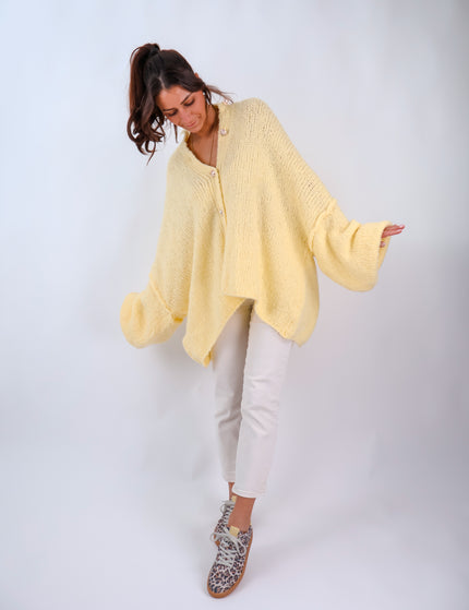 Oversize Cozy Cardigan Citrus
