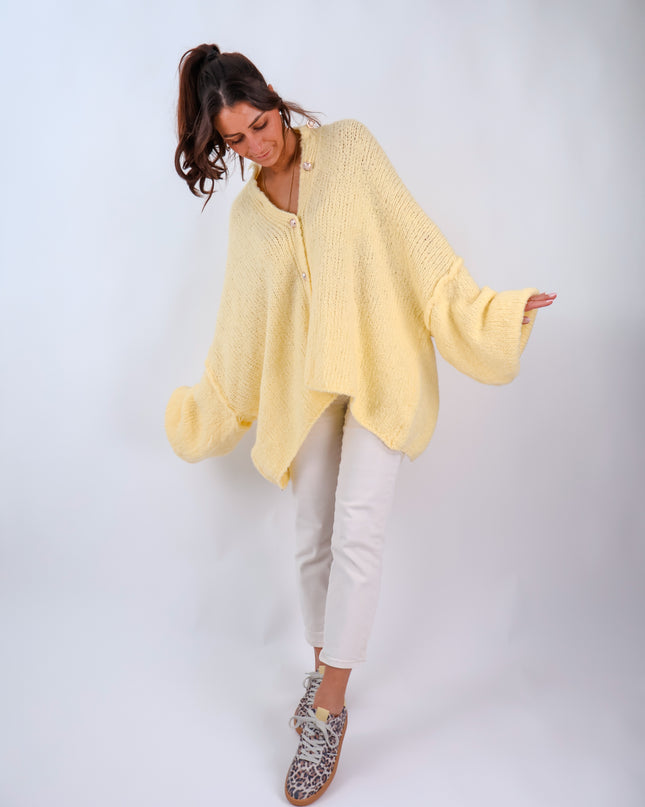 Oversize Cozy Cardigan Citrus