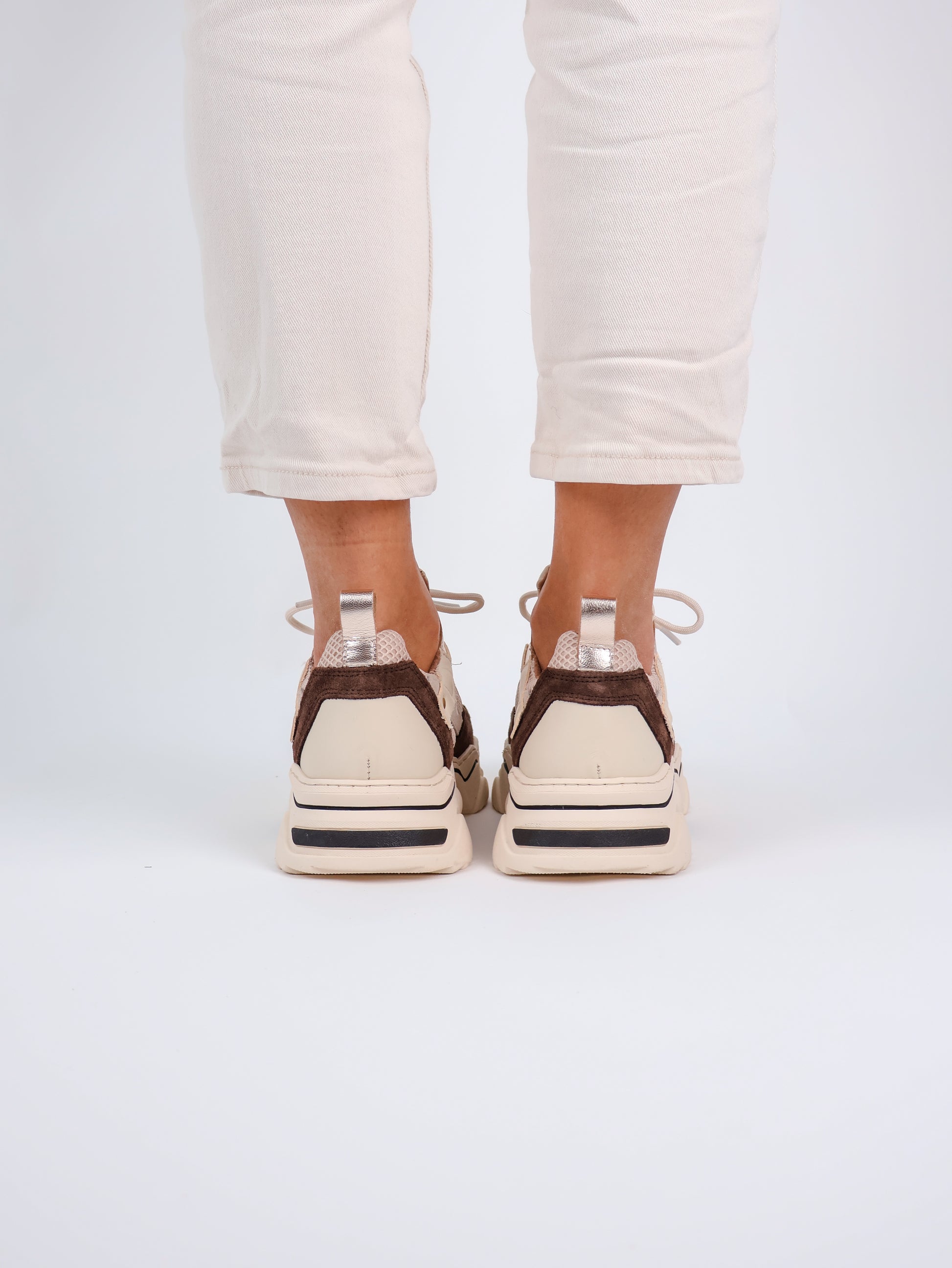 DWRS Pluto Sneaker Offwhite & Darkbrown