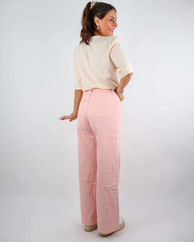 Melodie Streifenhose Blush