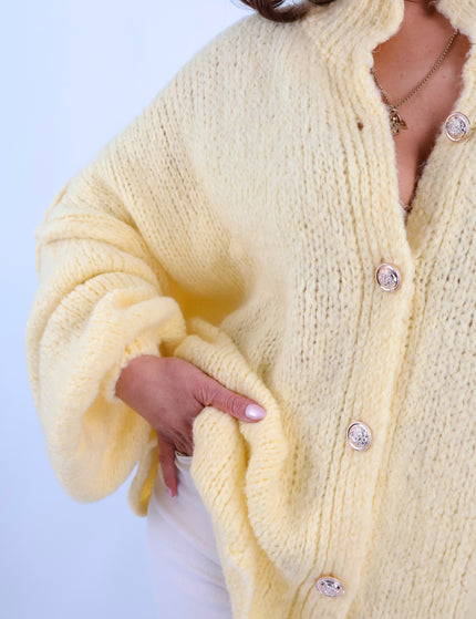 Oversize Cozy Cardigan Citrus