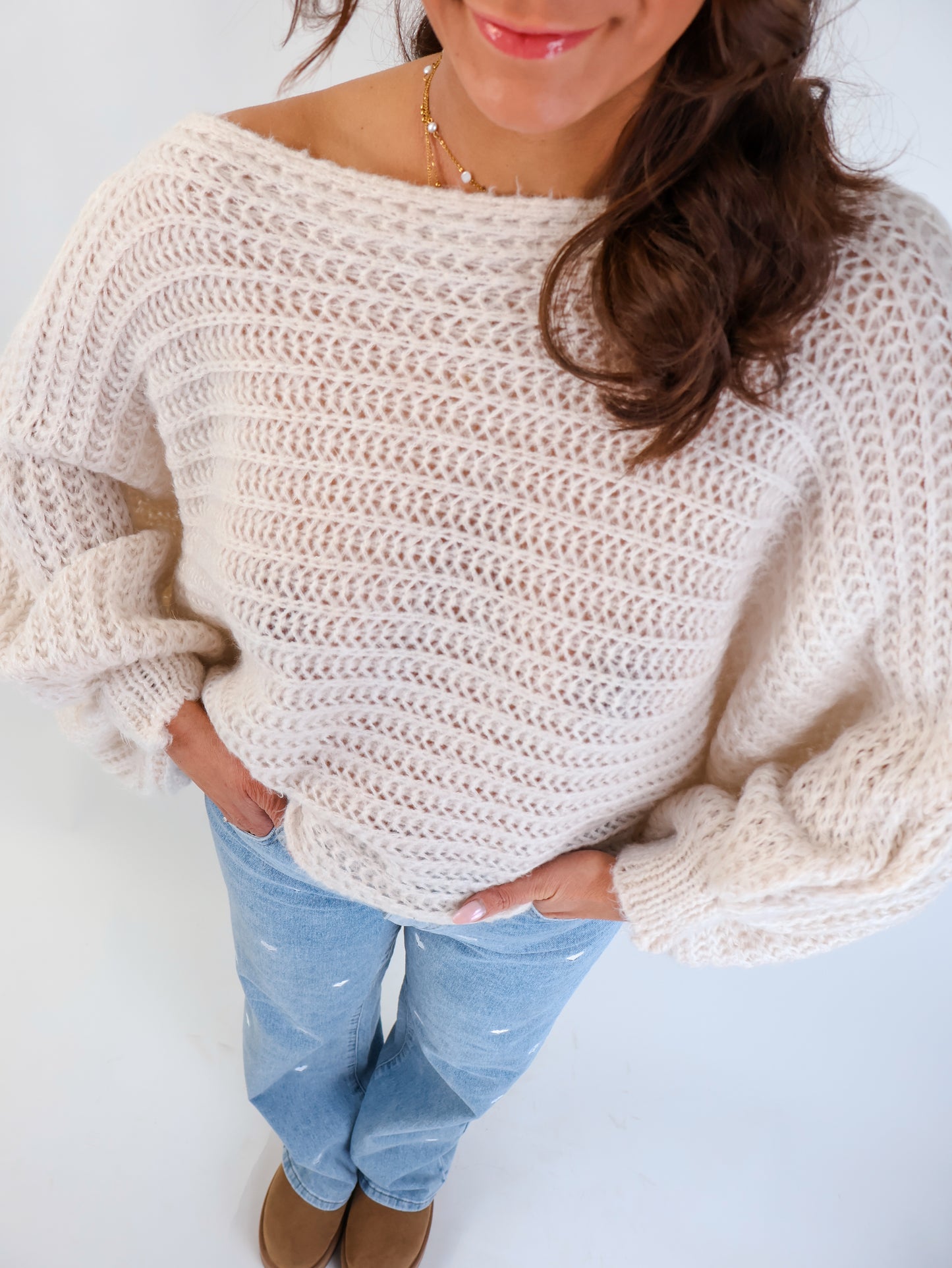 Strickponcho Citrus