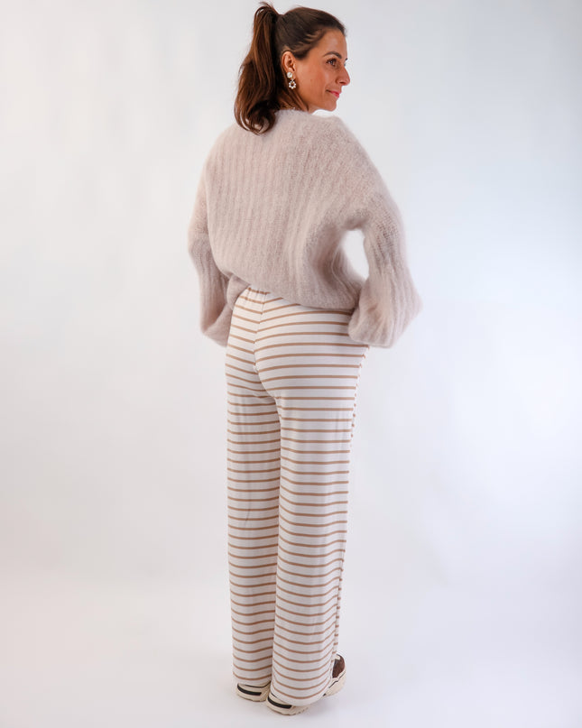 Caro Stoffhose Creme
