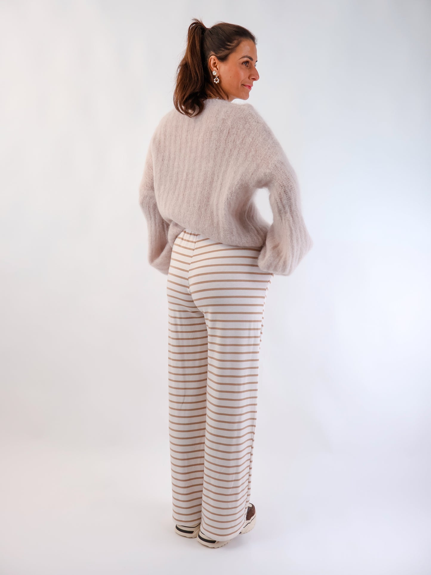 Caro Stoffhose Creme