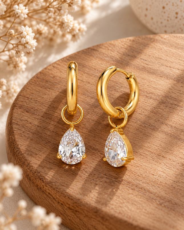Crystal Drop Ohrringe