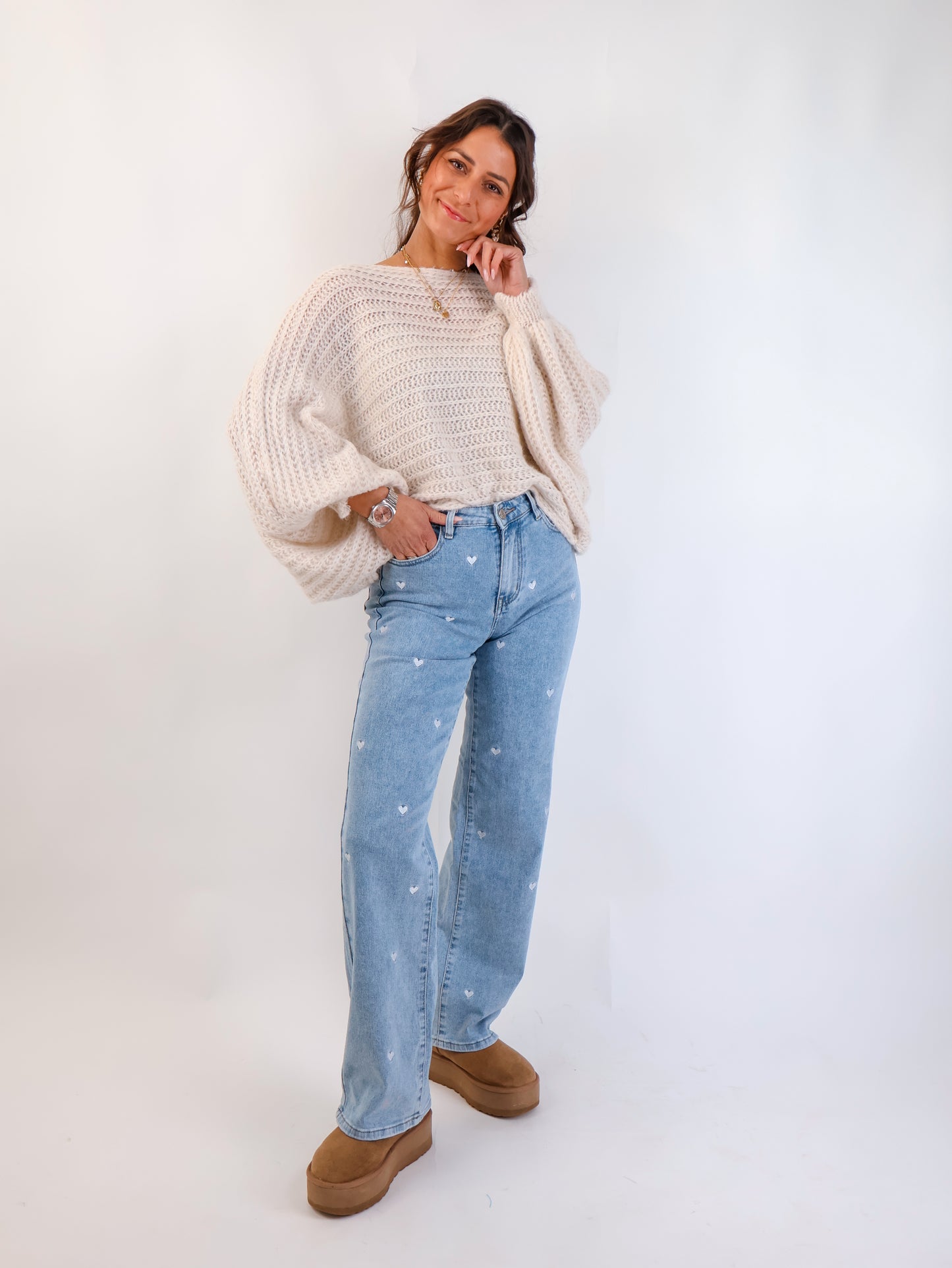 Strickponcho Citrus