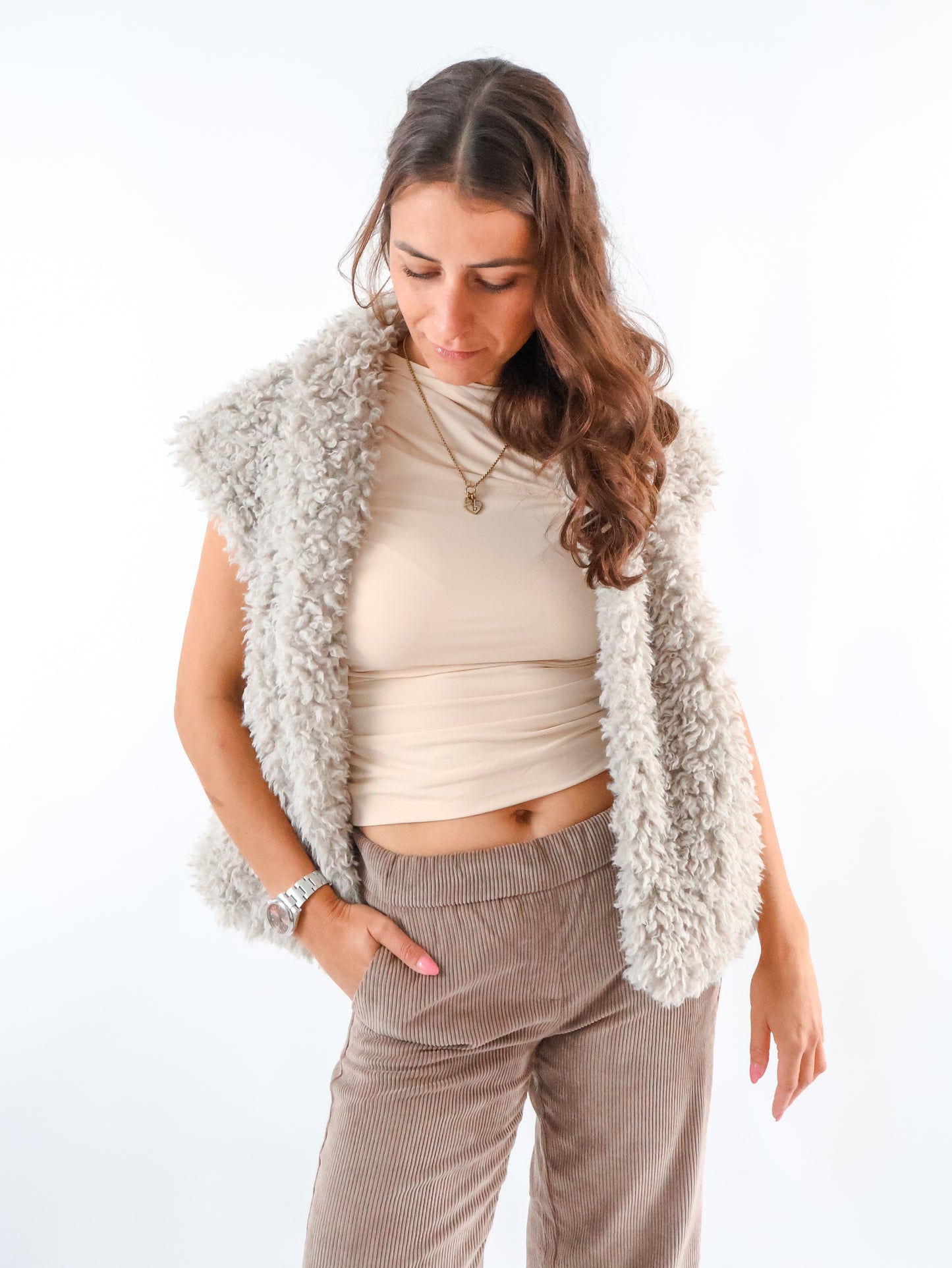 Rino & Pelle Teddyweste Freya Birch