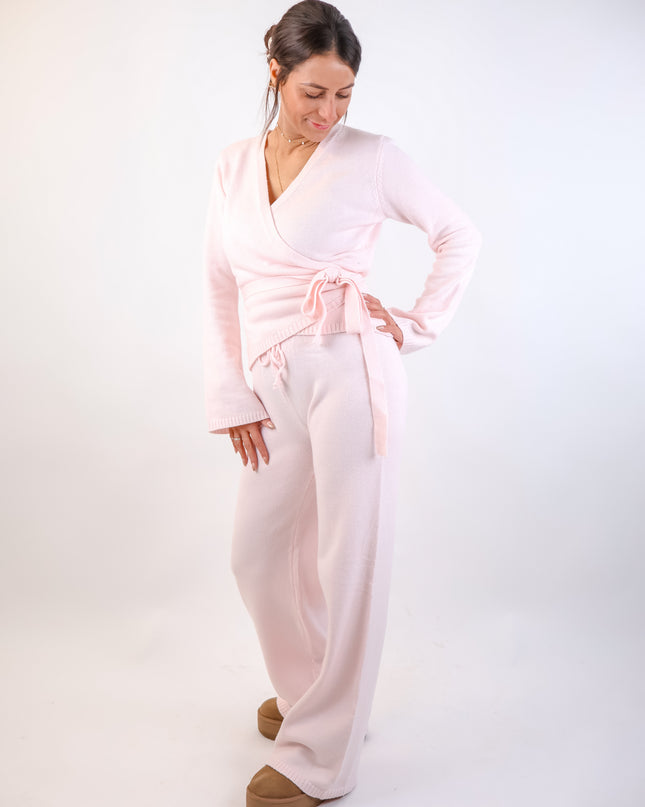Soft Knot Cardigan Rosé