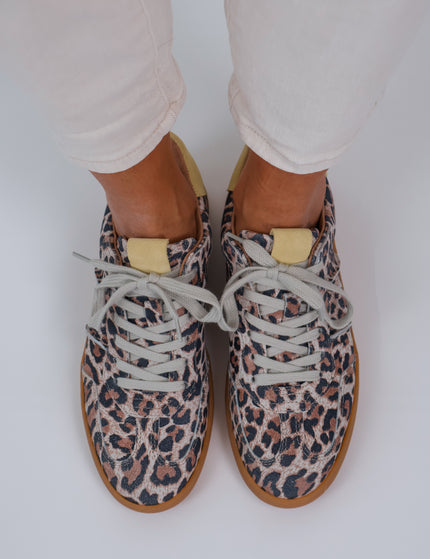 DWRS Poona Leopard Sneaker Low - Butter